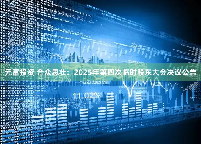 元富投资 合众思壮：2025年第四次临时股东大会决议公告